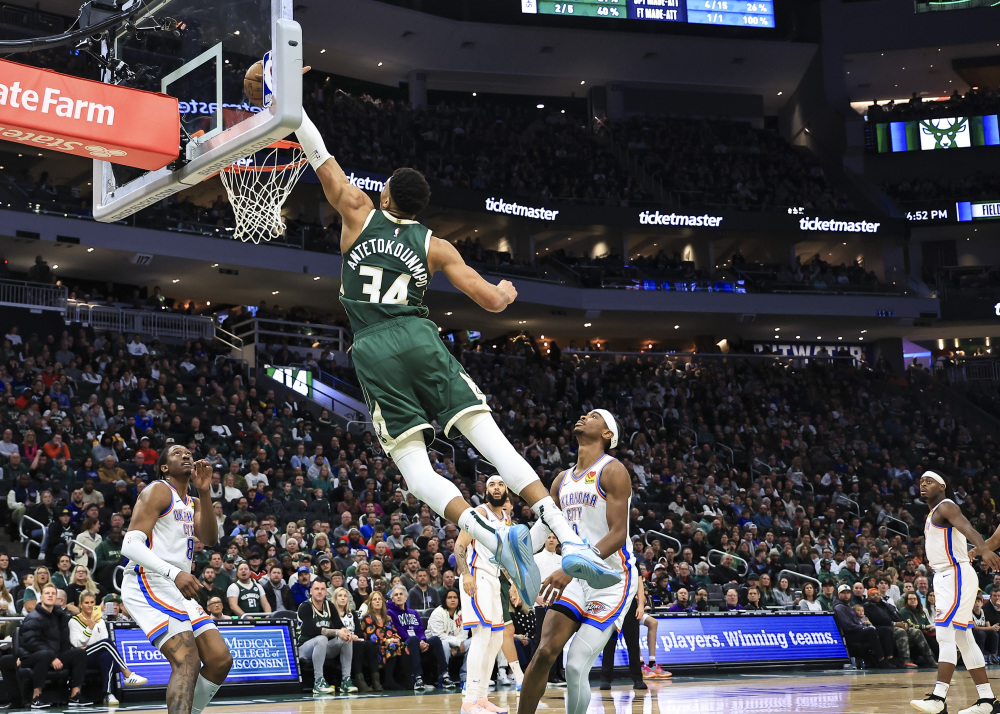 雄鹿胜灰熊，安特托昆博火力全开